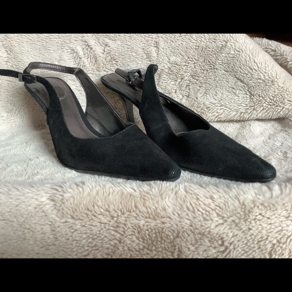 Calvin Klein Black Slingbacks